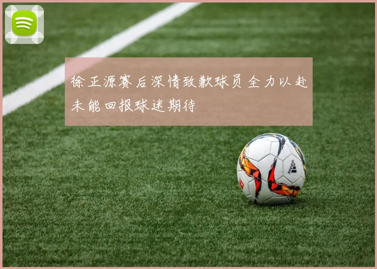 徐正源赛后深情致歉球员全力以赴未能回报球迷期待